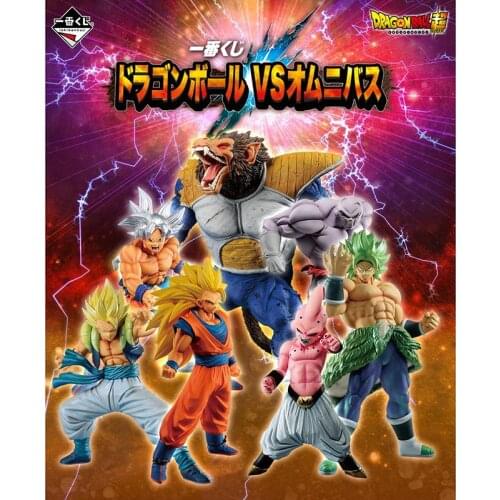 Original Bandai Yichiban Dragon Ball Vs Anime Figure Vegeta Jiren Buu Goku Super Saiyan 3 Action Figure Model Collectible Toys