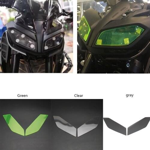 Fit for Yamaha MT FZ 09 FZ09 2017-2019 MT09 FZ-09 Acrylic Plastic Front motorcycle Headlight Sheet Screen Lens Cover Protector G