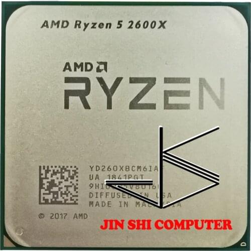 AMD Ryzen 5 2600X R5 2600X 3.6 GHz Six-Core Twelve-Thread CPU Processor YD260XBCM6IAF Socket AM4