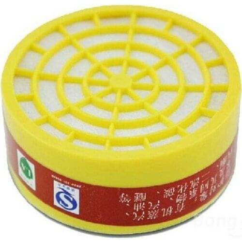 Military Gas Mask Pesticide Filter Chemical Active Carbon Box Cartridge Anti Dust Paint Matching with Respirator High Quality