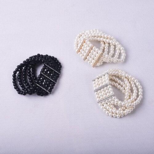 Handmade five-layer white pearl bracelet, wedding gift, wedding party, pearl bracelet, bridal jewelry, bridesmaid jewelry