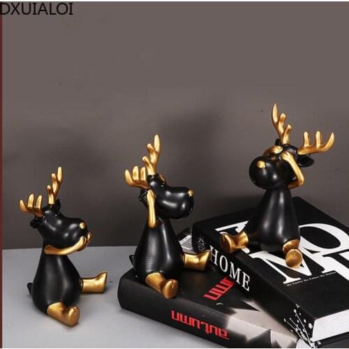 Nordic Creative Animal Sculpture Decoration Resin Crafts Housewarming Gift Home Living Room Desktop Wine Cabinet Decoration