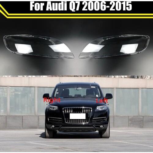 Car Front Headlight Glass Headlamps Transparent Lampshade Lamp Shell Case For Audi Q7 2006~2015 Auto Headlight Cover Lens Caps