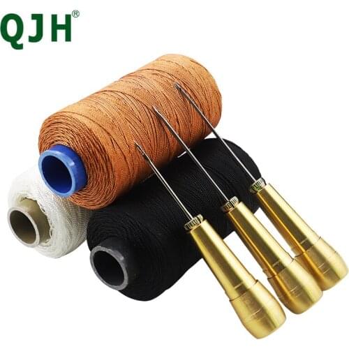 Canvas Leather Sewing Shoes Repair Tool Sets Awl Hand Stitching Taper Leathercraft Needle Tool Kit Leather Craft Sewing Supplies