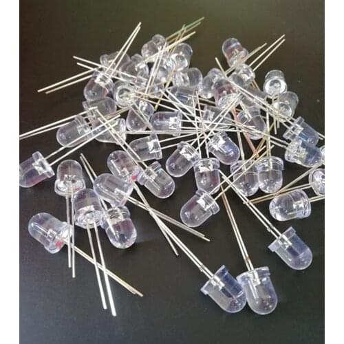 10pcs/Lot 0.5w 8mm Red Ultra-Bright LED Light Lamp Emitting Diodes Super Bright