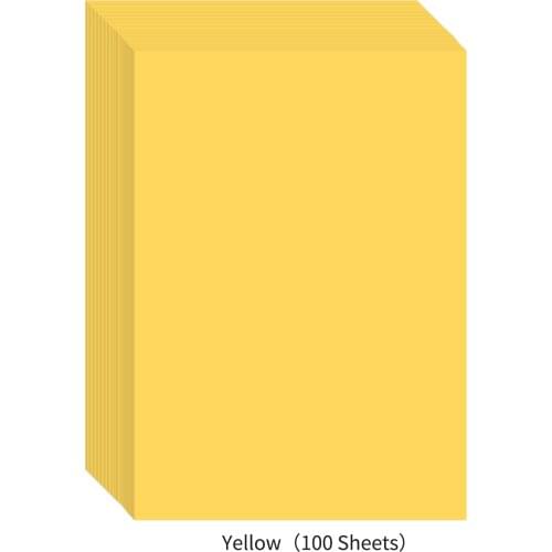 A4 100 Sheets Color Copy Paper 210x297mm/8.3x11.7in Printer Paper 70GSM for Copy Printing Writing Crafts and Paper Folding