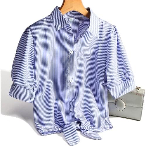 Женские рубашки в полоску AOSSVIAO China At AliExpress
