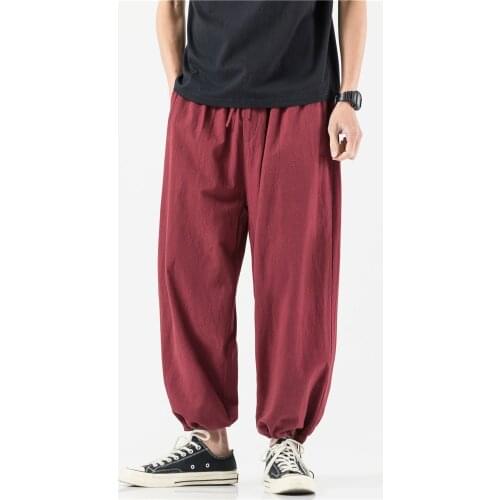 Men Streetwear Joggers Pants 2021 Summer Autumn Harajuku Harem Pants Mens Fashion Vintage Male Sweatpants Trousers Dropshipping