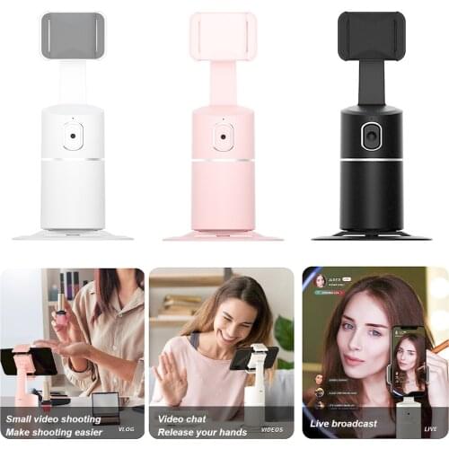 Smart Phone Holder Auto Face Tracking Gimbal Stabilizer 360° Rotating Shooting Holder for Live Vlog Video Recording Selfie Stick