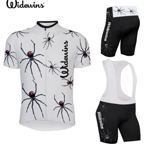 Spider unisex Cycling jersey polyester quick-dry pro bike jersey MTB Ropa Ciclismo spider team Bicycling maillot shirts Bike Set