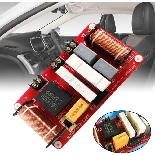 F3A 400W 2 Way Audio Speaker Crossover Treble + Midrange + Bass Independent Crossover Speakers Filter Frequency Dividers