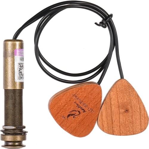 Adeline AD-88 Self-adhesive Wooden Guitar Pickup Transducer for Acoustic Classic Folk Guitar Ukulele Violin Cajon Mandolin