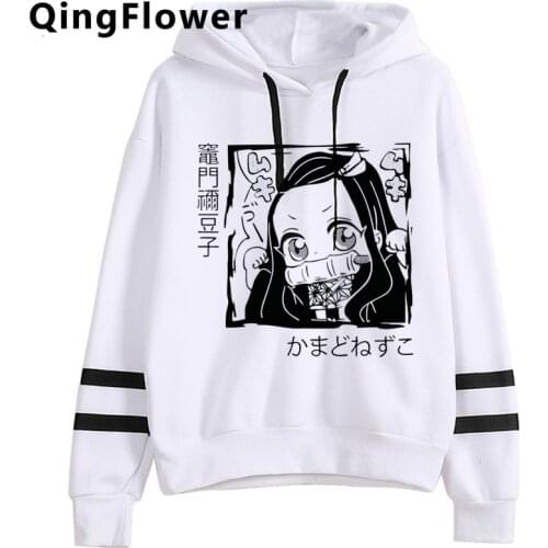 Kawaii Demon Slayer Tanjirou Kamado Hoodies Men Cute Manga Nezuko Rengoku Anime Winter Sweatshirt Graphic Streetwear Hoody Male