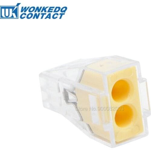 10Pcs 773-102 Push-in Wire Connector 2 Pins Electrical Connectors 773 Series Mini Junction Box Quick Connection Terminal Block