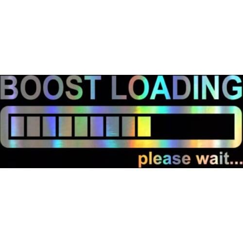 Creative Boost Loading Please Wait for Turbo Funny Stickers and Decals Vinyl Sticker on Car Styling Good Quality Waterproof