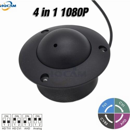 HQCAM Mini Dome Cam 2MP 1080P 4 IN 1 AHD/CVI/TVI/CVBS Camera Indoor Elevator Lift Security UFO Camera DIP switch NVP2441 IMX323