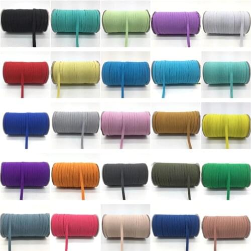 32 Colors 5 Yards 7mm Elastic Band Multirole Trim Ribbon Sewing Spandex Lace Trim Waist Band Garment Accessory