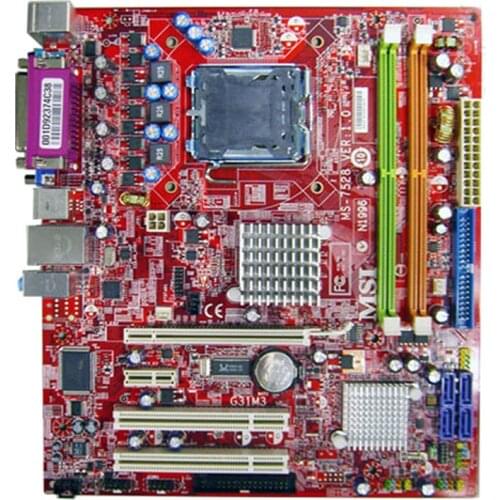 G31M3 For MSI LGA 775 DDR2 Intel G31 Original Motherboard USB2.0 PCI-E 16X SATA II Original Used Motherboard Micro-ATX