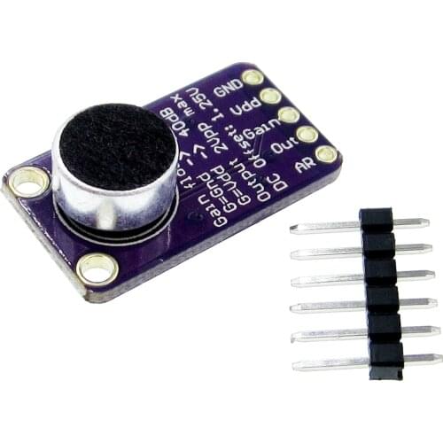 MAX9814 Microphone AGC Amplifier Board Module Auto Gain Control Programmable Attack and Release Ratio Low THD