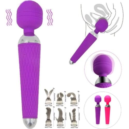 Powerful Vibrator for Woman Oral Clit Sex Toys Personal Massager Magic Wand AV G Spot Waterproof Rechargeable Massage