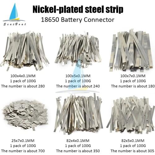 Nickel Plated Steel Strip Nickel Plate Strap Strip Sheets Connector for 18650 Battery Spot Welding Machine Welder Spot Welder