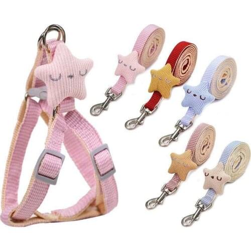 Solid Vest Harness Straps For Dog Harness No Pull Running Dogs Leash For Cat Breathable Adjustable Chihuahua Fashion Walking