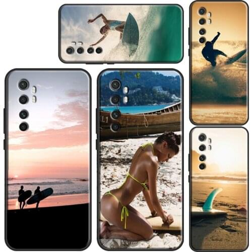 Beach Surf Board Ocean Waves Case For Xiaomi POCO X3 NFC F2 Pro F1 Mi Note 10 Lite Mi 10 Ultra 9T Pro 9 SE 8 A3 Mix3