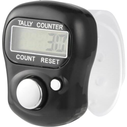 Portable Size Digital Mini LCD Electronic Digital Golf Finger Hand Ring Tally Counter Handheld Hand Tally Counterter Silver