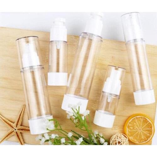 1Pc Transparent Empty Spray Bottles 15ML/30ML/50ML/80ML/100ML Plastic Mini Refillable Container Empty Cosmetic Containers
