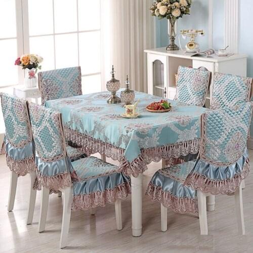 Romantic Dining Table Cloth European Style Tablecloth Home Decor Rectangle Tanle Cover For Wedding Party Seat Cover Kitchen W