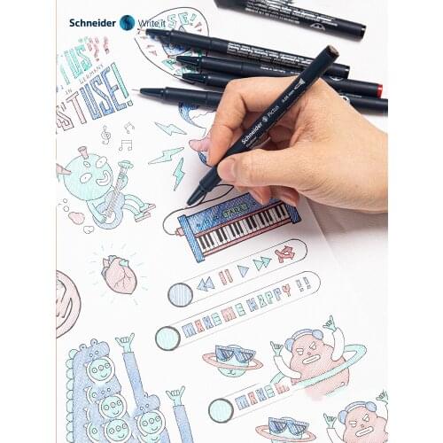 1Pc New arrivals Germany Schneider syringe pen hook line pen art design student supplies painting waterproof sketch pen