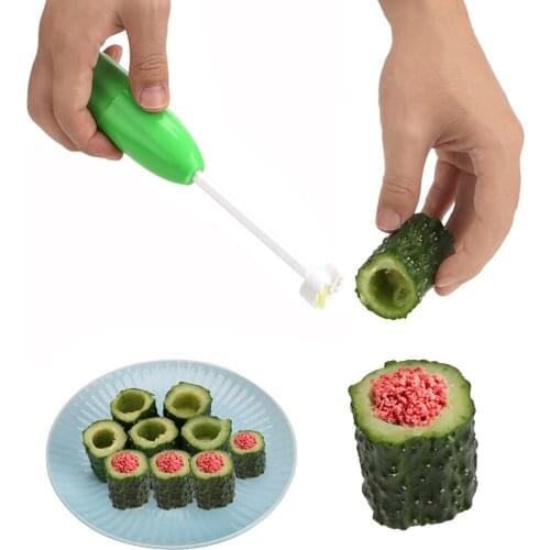 4pcs/set Different Size Vegetable Spiral Cutter Spiralizer Meat Filling Tool Plastic Tomato Eggplant Cutter Kitchen Tool Delidge