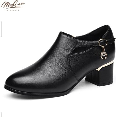TOBFATION Leather Pumps