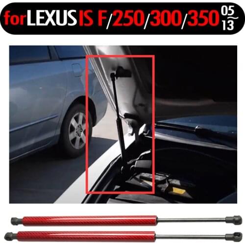 Carbon fiber for Lexus IS F 2008-2013 Lexus IS250 IS300 IS350 2005-2013 Front Bonnet Hood Auto Gas Spring Lift Support gas strut