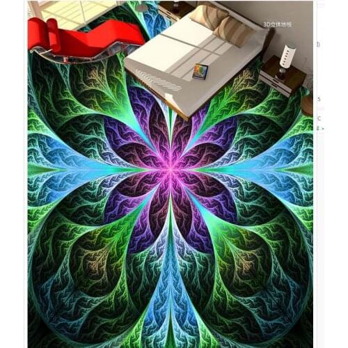 Waterproof wallpaper for bathroom wall Stained dazzle color 3D floor pvc self-adhesive wallpaper floor 3d wallpaper