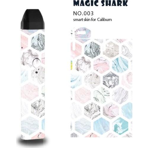 Magic Shark Orangutan Dragon Cartoon Stone Painting Fashion 2.5D Bumpy Case Cover Sticker Film for Uwell Caliburn