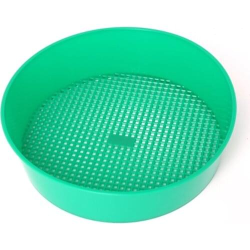 Y55D Plastic Garden Sieve Riddle Green For Composy Soil Stone Mesh Gardening Tool
