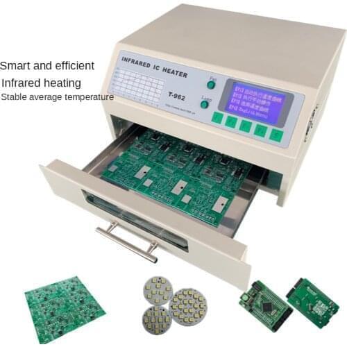 2021 Update T962 Hot Infrared IC Heater 110V/220V T-962 Desktop Reflow Solder BGA SMD SMT Rework Station