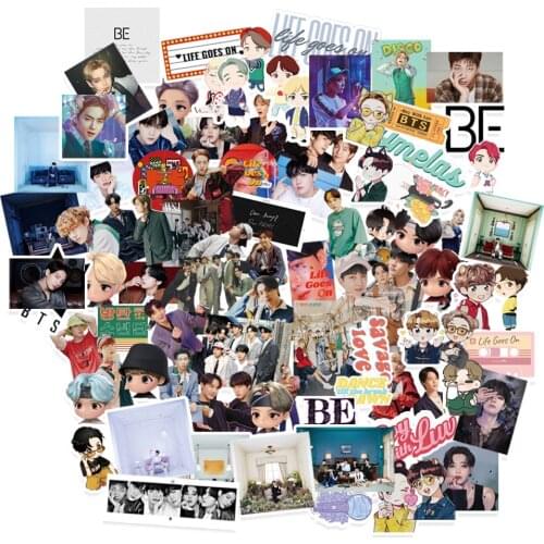 78pc Bangtan Boys Stickers KPOP Stars Stickers Idols Cute Photos Toys Stickers For Skateboard Suitcase Laptop