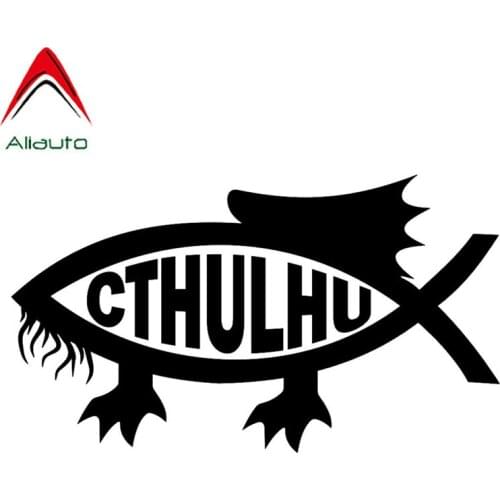 Aliauto Creative Car Sticker Cthulhu Fish Fashion Decor Vinyl Accessories PVC Decal for Toyota Rav4 Hyundai Accent Rav4,13cm*7cm