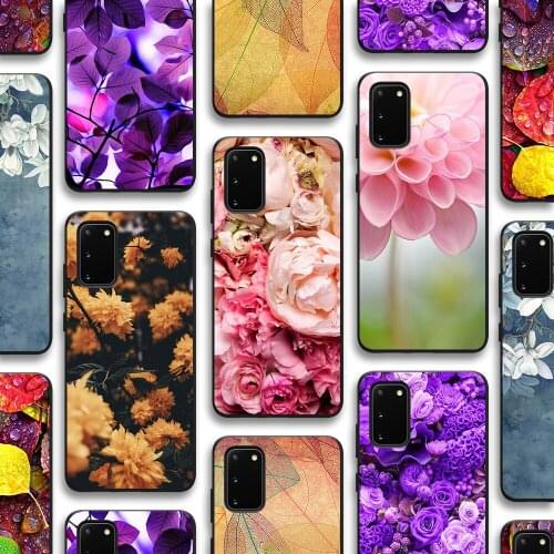 Fashion Flower Funda Case for Samsung Galaxy S21 A51 S20 A50 A71 A70 A12 A21S S10 S9 S8 A20 S10e Note 20 10 Plus Ultra Lite TPU