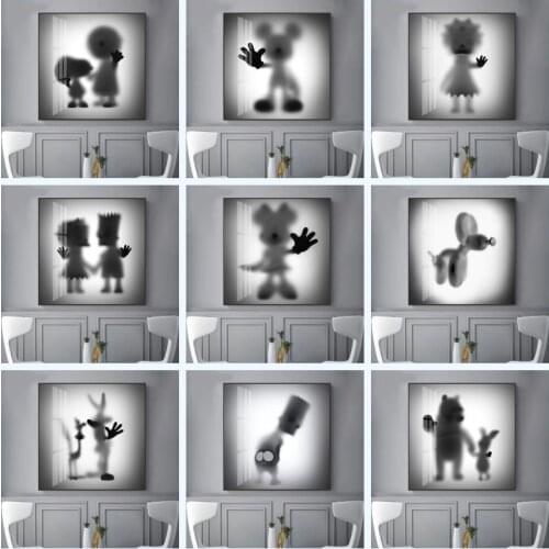 Disney The Disappearing Mickey Canvas Paintings Posters and Prints Black and White Minnie Wall Art Pictures for Room Home Decor