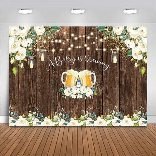 Ababy is Bsewing Backdrop for Photography Wooden Wall Background for Photo Booth Studio Flower Party Decoration Supplies Light