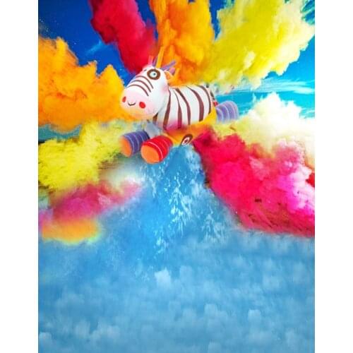 Blue Sky Monster Photography Backdrops Photo Props Studio Background 5x7ft