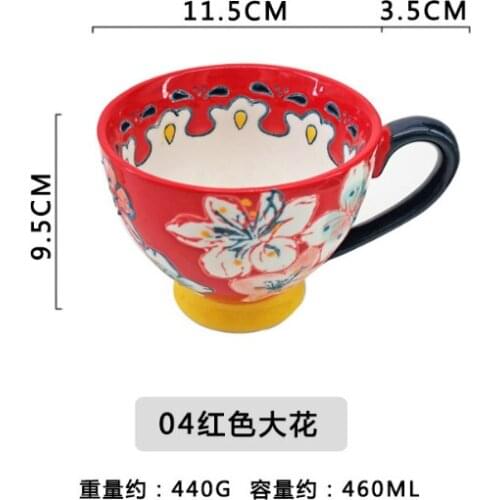 High Quality Bone Porcelain Coffee Cups Vintage Ceramic Cups On-glazed Advanced Tea Cups And Saucers Sets Luxury Gifts