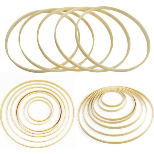 5Pcs 9/12/17/19/22/26/30cm Ring Round Wooden Bamboo Hoop Frame DIY Cross Stitch Embroidery Sewing Craft Tools Wedding Decoration