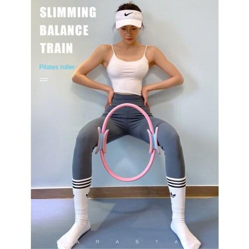 Yoga pilates circle ring pelvic floor muscles magic circle machines rolling thin leg back waist yoga practice rounds