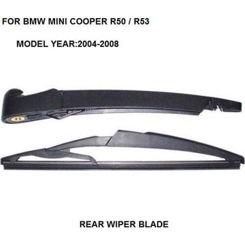 FOR BMW MINI COOPER R50 R53 REAR WINDSCREEN WIPER ARM AND BLADE SET BRAND NEW 2004-2008