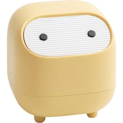 Car Desktop Trash Can Cute Plastic Mini Office Desk Can Table Plastic Trash Can Office Supplies Dustbins Sundries Barrel Box