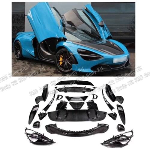 Carbon Fiber Front Lip Trunk Air Vent Trim Cover Rear Diffuser Rear Spoiler Rearview Mirror Caps For McLaren 720S Body Kits